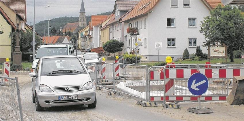 Haigerlocher Straße wegen Sanierung nicht befahrbar