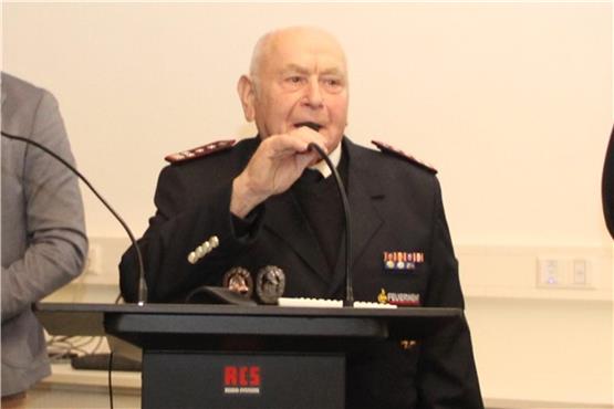 70 Jahre in der Bisinger Feuerwehr: Hubert Schoy ist Feuer und Flamme